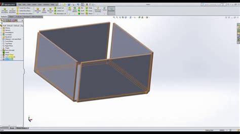 make a box with sheet metal solidworks|sheet metal in solidworks 2021.